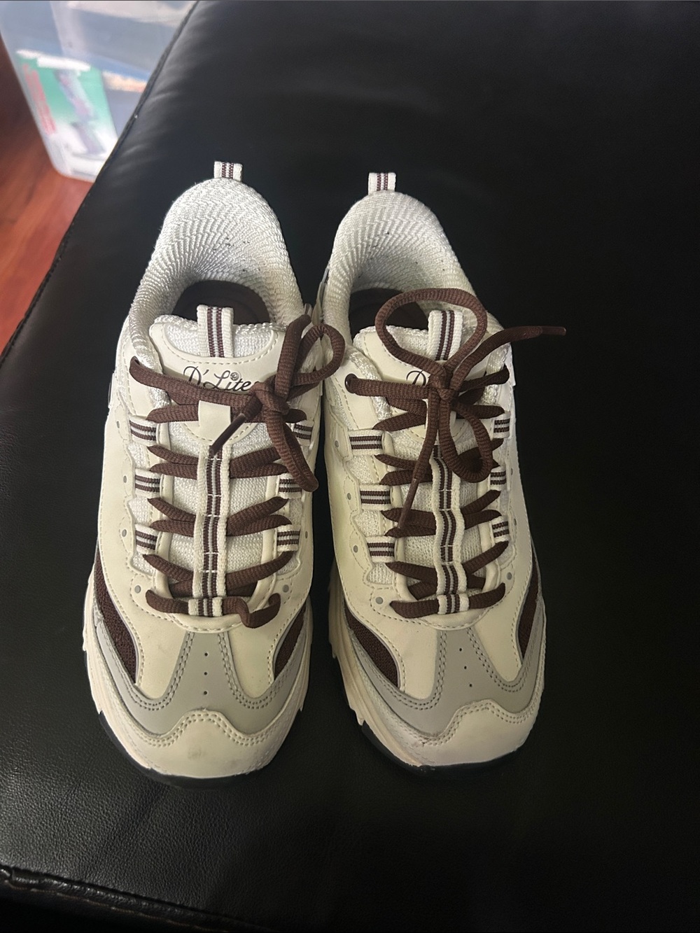 Skechers Men's Athletic Sneakers in Cream and Brown